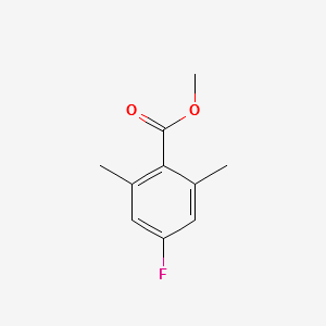 METHYL 4-FLUORO-2,6-DIMETHYLBENZOATE structure, CAS 14659-60-0