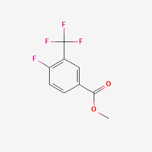 METHYL 4-FLUORO-3-(TRIFLUOROMETHYL)BENZOATE structure, CAS 176694-36-3