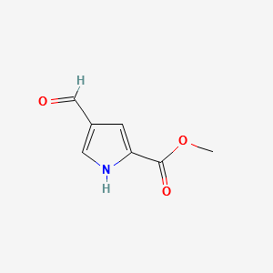 METHYL 4-FORMYL-1H-PYRROLE-2-CARBOXYLATE structure, CAS 40611-79-8