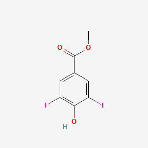 METHYL 4-HYDROXY-3,5-DIIODOBENZOATE structure, CAS 3337-66-4