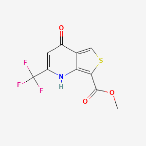 METHYL 4-HYDROXY-6-(TRIFLUOROMETHYL)THIENO[3,4-B]PYRIDINE-1-CARBOXYLATE structure, CAS 175203-39-1