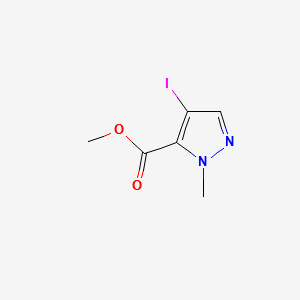 METHYL 4-IODO-1-METHYL-1H-PYRAZOLE-5-CARBOXYLATE structure, CAS 75092-26-1