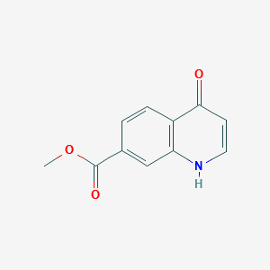 METHYL 4-OXO-1,4-DIHYDROQUINOLINE-7-CARBOXYLATE structure, CAS 863785-96-0