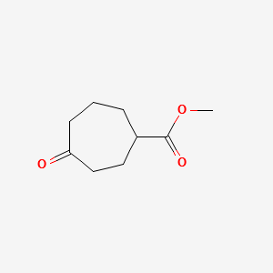 METHYL 4-OXOCYCLOHEPTANECARBOXYLATE structure, CAS 17607-00-0