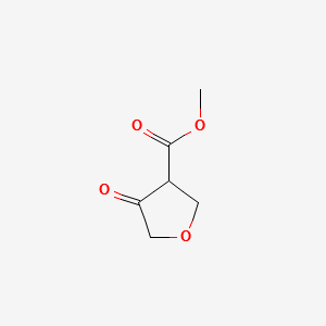METHYL 4-OXOTETRAHYDROFURAN-3-CARBOXYLATE structure, CAS 57595-23-0