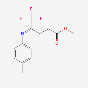 METHYL 5,5,5-TRIFLUORO-4-(P-TOLYLIMINO)PENTANOATE structure, CAS 941673-07-0