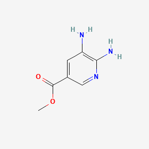 METHYL 5,6-DIAMINONICOTINATE structure, CAS 104685-76-9