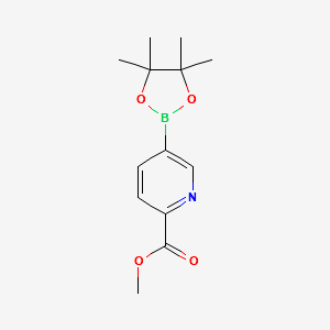 METHYL 5-(4,4,5,5-TETRAMETHYL-1,3,2-DIOXABOROLAN-2-YL)PICOLINATE structure, CAS 957065-99-5