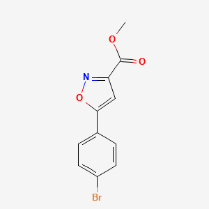 METHYL 5-(4-BROMOPHENYL)ISOXAZOLE-3-CARBOXYLATE structure, CAS 517870-15-4