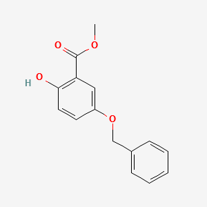 METHYL 5-(BENZYLOXY)-2-HYDROXYBENZOATE structure, CAS 61227-22-3
