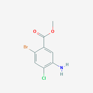 METHYL 5-AMINO-2-BROMO-4-CHLOROBENZOATE structure, CAS 929524-50-5