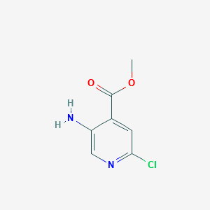 METHYL 5-AMINO-2-CHLOROISONICOTINATE structure, CAS 1073182-59-8