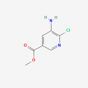 METHYL 5-AMINO-6-CHLORO-3-PYRIDINECARBOXYLATE structure, CAS 211915-96-7