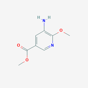 METHYL 5-AMINO-6-METHOXYNICOTINATE structure, CAS 59237-50-2