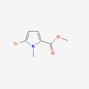 METHYL 5-BROMO-1-METHYL-1H-PYRROLE-2-CARBOXYLATE structure, CAS 1196-07-2