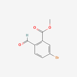 METHYL 5-BROMO-2-FORMYLBENZOATE structure, CAS 1016163-89-5