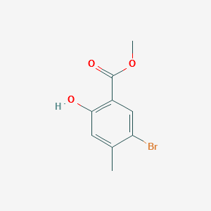 METHYL 5-BROMO-2-HYDROXY-4-METHYLBENZOATE structure, CAS 39503-57-6