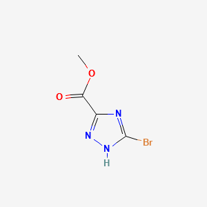 METHYL 5-BROMO-4H-[1,2,4]TRIAZOLE-3-CARBOXYLATE structure, CAS 704911-47-7