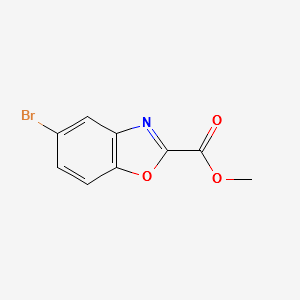 METHYL 5-BROMOBENZO[D]OXAZOLE-2-CARBOXYLATE structure, CAS 954239-61-3