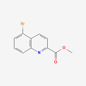 METHYL 5-BROMOQUINOLINE-2-CARBOXYLATE structure, CAS 1355174-78-5