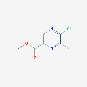 METHYL 5-CHLORO-6-METHYLPYRAZINE-2-CARBOXYLATE structure, CAS 77168-85-5