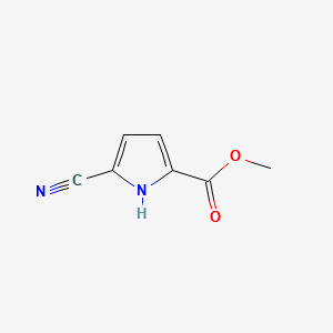 METHYL 5-CYANO-1H-PYRROLE-2-CARBOXYLATE structure, CAS 937-19-9