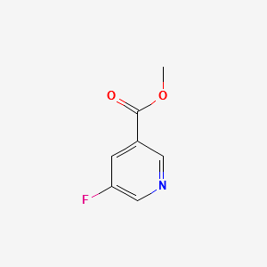 METHYL 5-FLUORO-3-PYRIDINECARBOXYLATE structure, CAS 455-70-9