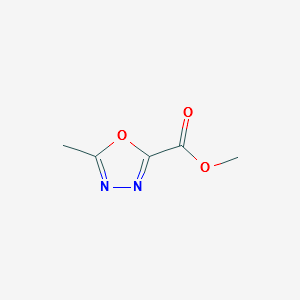 METHYL 5-METHYL-1,3,4-OXADIAZOLE-2-CARBOXYLATE structure, CAS 37641-35-3