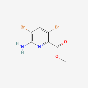METHYL 6-AMINO-3,5-DIBROMOPICOLINATE structure, CAS 443956-21-6