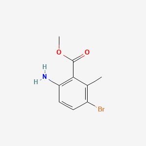 METHYL 6-AMINO-3-BROMO-2-METHYLBENZOATE structure, CAS 573692-58-7
