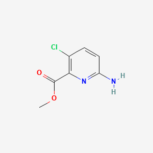 METHYL 6-AMINO-3-CHLOROPICOLINATE structure, CAS 1256835-20-7