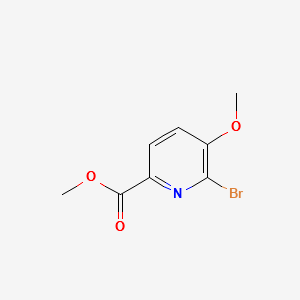 METHYL 6-BROMO-5-METHOXYPICOLINATE structure, CAS 170235-18-4
