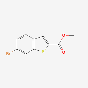 METHYL 6-BROMOBENZO[B]THIOPHENE-2-CARBOXYLATE structure, CAS 360576-01-8