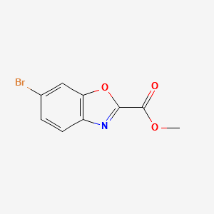 METHYL 6-BROMOBENZO[D]OXAZOLE-2-CARBOXYLATE structure, CAS 954239-67-9