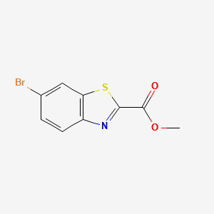 METHYL 6-BROMOBENZO[D]THIAZOLE-2-CARBOXYLATE structure, CAS 1187928-41-1