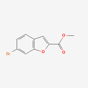 METHYL 6-BROMOBENZOFURAN-2-CARBOXYLATE structure, CAS 425675-94-1