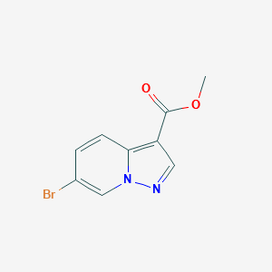 METHYL 6-BROMOPYRAZOLO[1,5-A]PYRIDINE-3-CARBOXYLATE structure, CAS 1062368-70-0