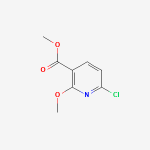 METHYL 6-CHLORO-2-METHOXYNICOTINATE structure, CAS 65515-32-4
