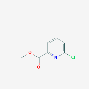 METHYL 6-CHLORO-4-METHYLPICOLINATE structure, CAS 1186605-87-7