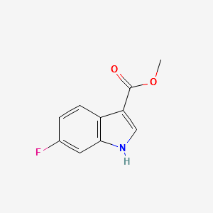 METHYL 6-FLUORO-1H-INDOLE-3-CARBOXYLATE structure, CAS 649550-97-0