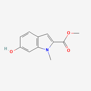 METHYL 6-HYDROXY-1-METHYL-1H-INDOLE-2-CARBOXYLATE structure, CAS 1150742-58-7