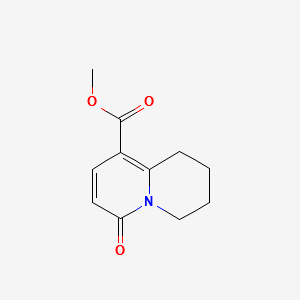 METHYL 6-OXO-2,3,4,6-TETRAHYDRO-1H-QUINOLIZINE-9-CARBOXYLATE structure, CAS 17891-06-4