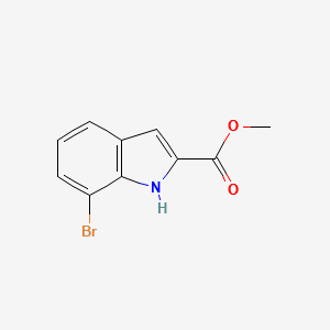 METHYL 7-BROMO-1H-INDOLE-2-CARBOXYLATE structure, CAS 1158503-82-2