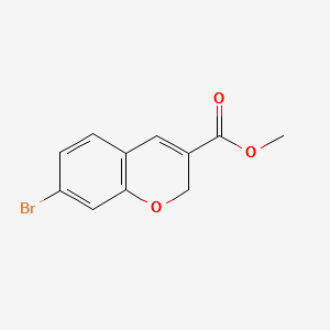 METHYL 7-BROMO-2H-CHROMENE-3-CARBOXYLATE structure, CAS 1263285-65-9