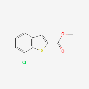 METHYL 7-CHLOROBENZO[B]THIOPHENE-2-CARBOXYLATE structure, CAS 550998-56-6