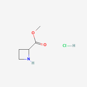 METHYL AZETIDINE-2-CARBOXYLATE HYDROCHLORIDE structure, CAS 162698-26-2