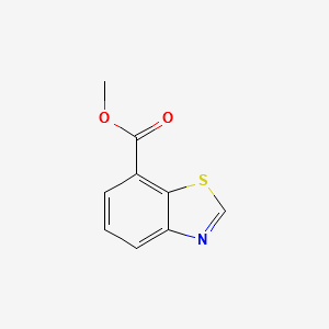 METHYL BENZO[D]THIAZOLE-7-CARBOXYLATE structure, CAS 1038509-28-2