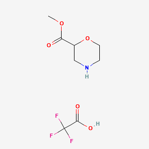 METHYL MORPHOLINE-2-CARBOXYLATE 2,2,2-TRIFLUOROACETATE structure, CAS 1373253-22-5