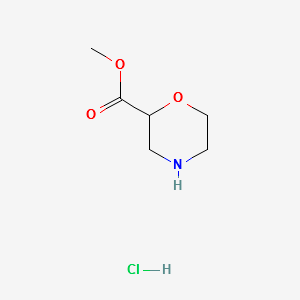METHYL MORPHOLINE-2-CARBOXYLATE HYDROCHLORIDE structure, CAS 937063-34-8