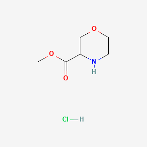 METHYL MORPHOLINE-3-CARBOXYLATE HYDROCHLORIDE structure, CAS 1214686-81-3